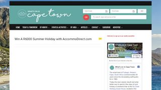 
                            5. Win A R6000 Summer Holiday with AccommoDirect.com - What's ...