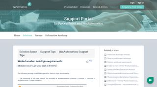 
                            8. WinAutomation autologin requirements | Softomotive
