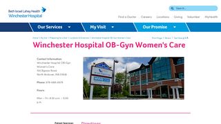 
                            8. Winchester Hospital OB-Gyn Women's Care | Winchester ...