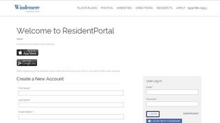 
                            4. Windemere Apartments - Resident Portal