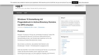 
                            9. Windows 10 Anmeldung mit Fingerabdruck in Active ... - ugg.li