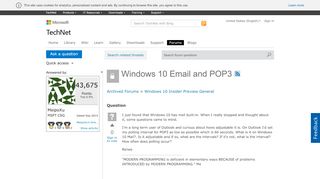 
                            6. Windows 10 Email and POP3 - social.technet.microsoft.com