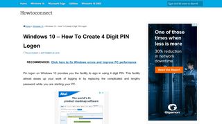 
                            8. Windows 10 – How To Create 4 Digit PIN Logon