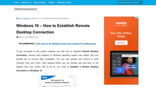 
                            11. Windows 10 - How to Establish Remote Desktop …