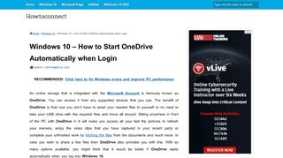 
                            8. Windows 10 - How to Start OneDrive Automatically …