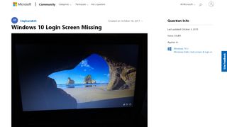 
                            10. Windows 10 Login Screen Missing - Microsoft …