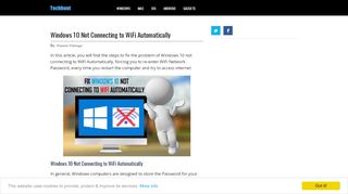 
                            7. Windows 10 Not Connecting to WiFi Automatically - Techbout