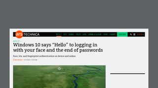 
                            9. Windows 10 says “Hello” to logging in with your …