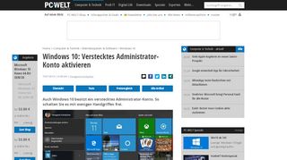 
                            6. Windows 10: Verstecktes Administrator-Konto aktivieren ...