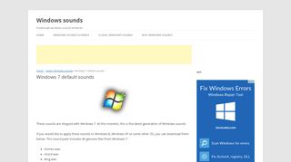 
                            8. Windows 7 default sounds | Windows sounds
