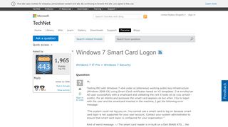 
                            9. Windows 7 Smart Card Logon - Microsoft