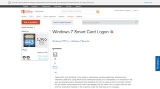 
                            5. Windows 7 Smart Card Logon - social.technet.microsoft.com