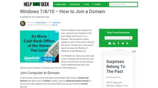 
                            4. Windows 7/8/10 – How to Join a Domain - Help Desk Geek