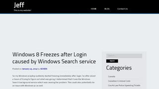 
                            6. Windows 8 Freezes after Login caused by …