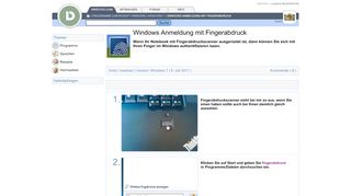 
                            1. Windows Anmeldung mit Fingerabdruck | Windows 7 ...