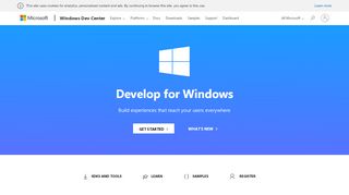 
                            10. Windows Dev Center - developer.microsoft.com