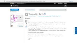 
                            11. Windows Live Sign In - social.msdn.microsoft.com