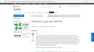 
                            5. Windows Login with MFA - social.technet.microsoft.com