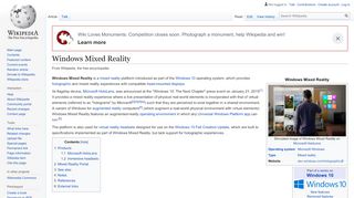 
                            10. Windows Mixed Reality - Wikipedia