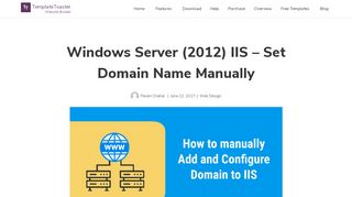 
                            9. Windows Server (2012) IIS - Set Domain Name Manually