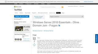 
                            8. Windows Server 2016 Essentials - Ohne Domain Join - …