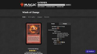 
                            3. Winds of Change (Portal) - Gatherer - Magic: The Gathering