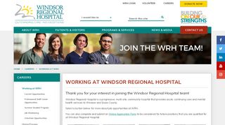 
                            3. Windsor Regional Hospital - Careers - wrh.on.ca