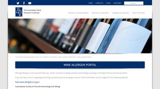 
                            5. Wine allergen portal - The Australian Wine Research Institute