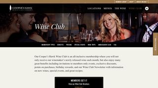 
                            2. Wine Club | Cooper's Hawk Winery & Restaurants