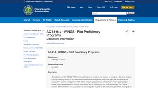 
                            7. WINGS - Pilot Proficiency Programs - faa.gov