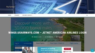 
                            10. wings.usairways.com - JetNet American Airlines login - Pay ...