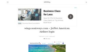 
                            5. wings.usairways.com - JetNet American Airlines …