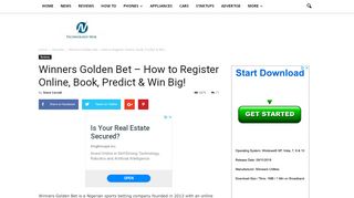 
                            6. Winners Golden Bet - How to Register Online, Book, Predict ...