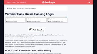 
                            8. Wintrust Bank Online Banking Login - radiolounge.ca