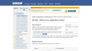 
                            8. WinZip - What is my registration code? - WinZip ...