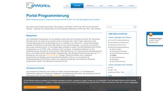 
                            1. Wir programmieren für Sie | Portal Programmierung - eWorks