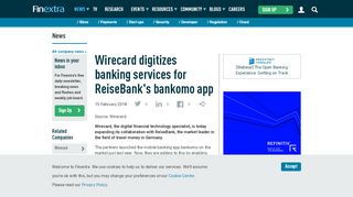 
                            9. Wirecard digitizes banking services for ReiseBank's ...