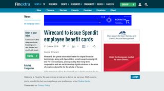 
                            8. Wirecard to issue Spendit employee benefit cards