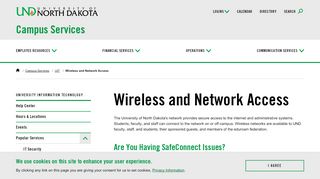 
                            4. Wireless and Network Access | University of North Dakota