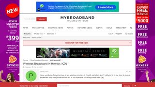 
                            8. Wireless Broadband in Howick, KZN | MyBroadband Forum