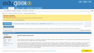 
                            4. Wireless Captive portal server - Edugeek