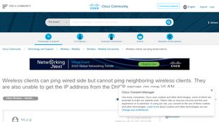 
                            3. Wireless clients can ping wired side bu... - Cisco Community
