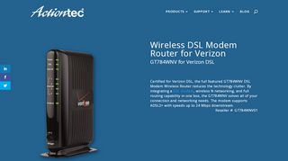 
                            8. Wireless DSL Modem Router for Verizon - actiontec.com