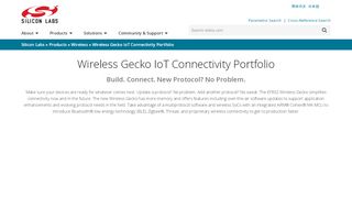 
                            8. Wireless Gecko IoT Connectivity Portfolio - Silicon …