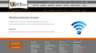 
                            1. Wireless Internet Access - UTPB