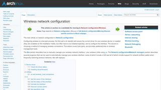 
                            1. Wireless network configuration - ArchWiki - Arch Linux