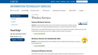 
                            2. Wireless Services - UC Santa Cruz