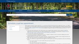 
                            5. Wisconsin DMV Official Government Site - Schedule a road ...