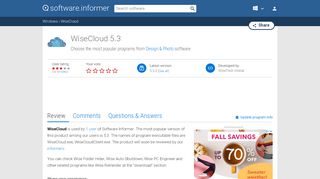 
                            7. WiseCloud software and downloads (WiseCloud.exe)