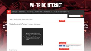 
                            10. Witribe Device Wifi Password secure or change - Wi-tribe internet